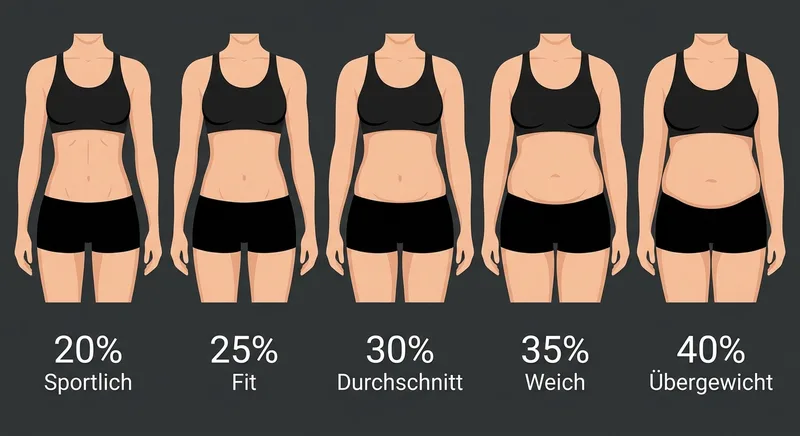 Körperfett-Referenz Frauen